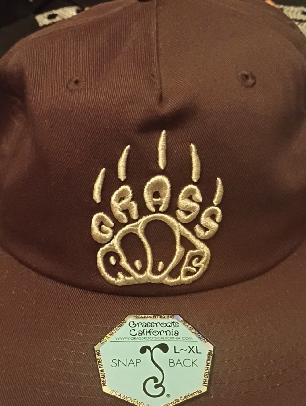 Grassroots California Classic Collection Snap Back Flat Brim Hat
